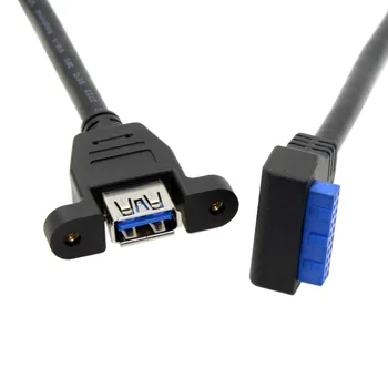 

Zihan Screw To Motherboard Cable Down A Female Usb 3.0 Single Port Count Type 90 Degree Up Angled