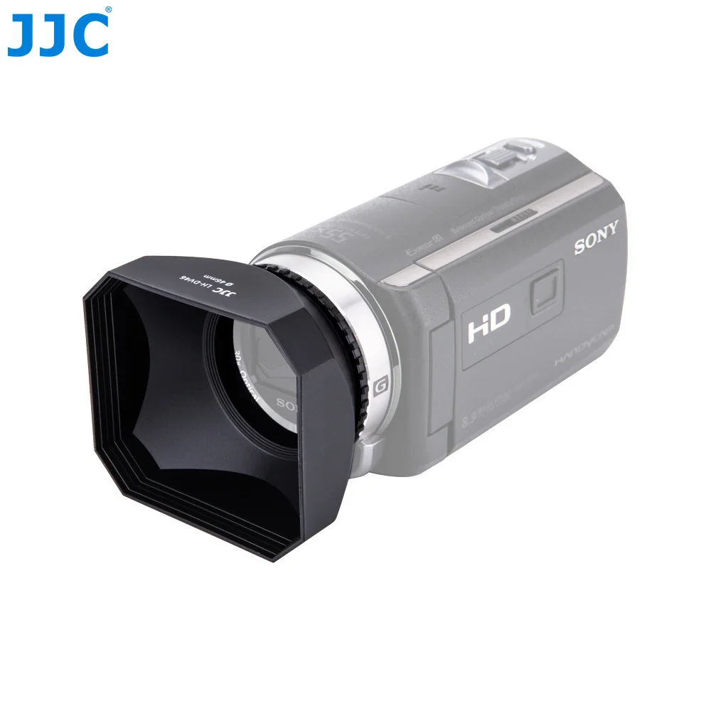 JJC видеокамеры DV резьбой 30/37/43/46/58 мм видео бленда объектива для Canon LEGRIA HF R806/R86/sony FDR-AX700/HDR-CX680/Panasonic/JVC
