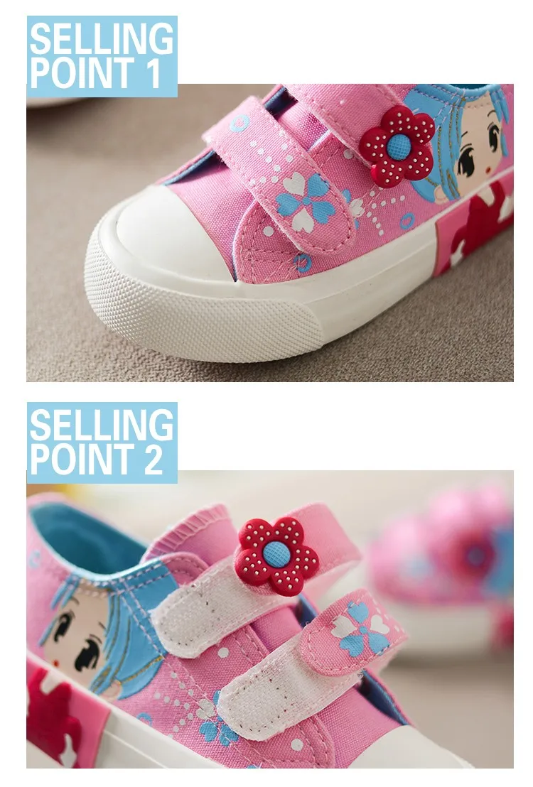 WENDYWU/ г.; обувь принцессы для девочек; весенние детские парусиновые кроссовки; модные детские кроссовки с цветочным рисунком; Повседневная джинсовая обувь на плоской подошве для девочек