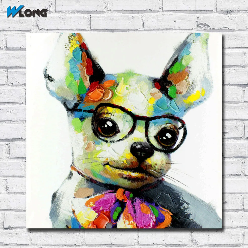 A puppy with glasses