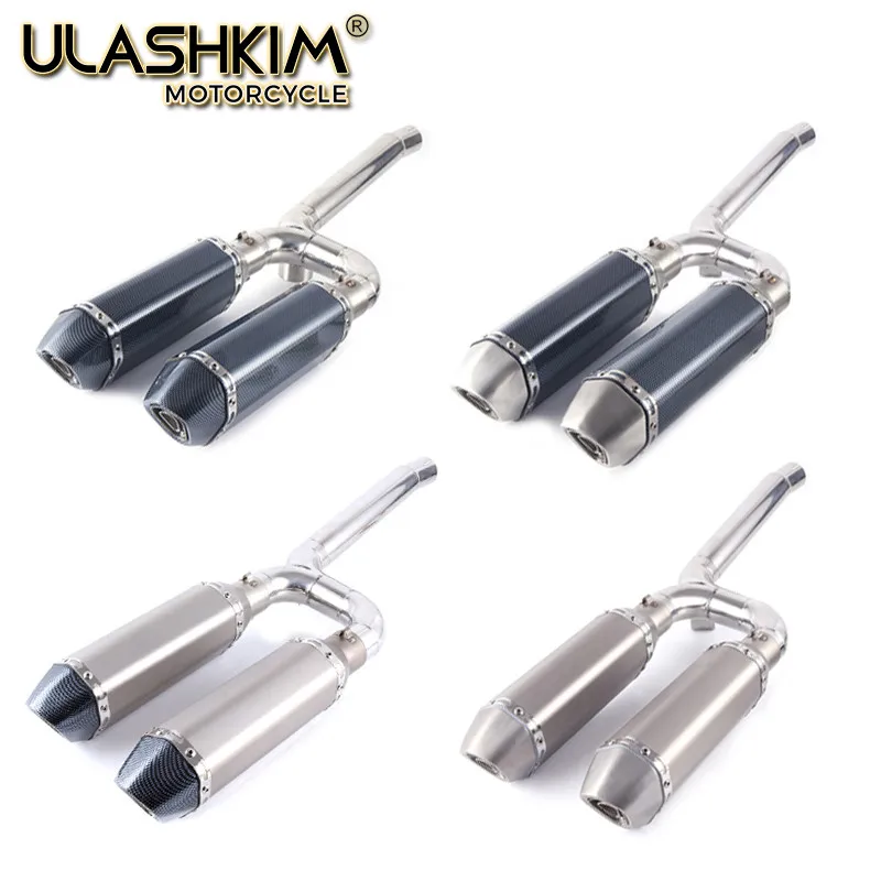 

FZ6S FZ6N Motorcycle Exhaust Muffler Full system Slip On pipe Connecting pipe For yamaha FZ-6N FZ-6S FZ6