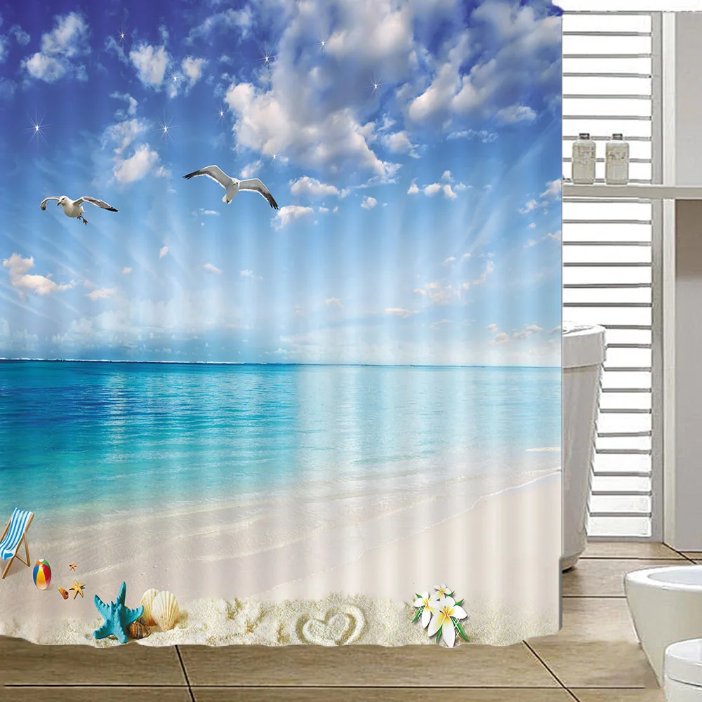 Sand Bathroom Products Shower Curtains Waterproof Women showers curtain Polyester Fabric Merchandises betty boop AP8G