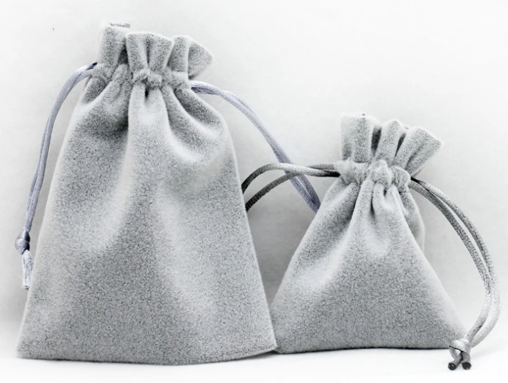 100pcs cheap drawstring bags velvet fabric jewelry bags wholesale