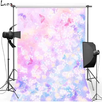 

MEHOFOTO New Fabric Polyester Photography Background For Wedding Shimmer Floral Vinyl Background For Children Photo Studio F535