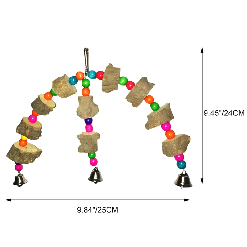 Игрушка-попугай клетка качели гамак для домашних питомцев птица висящий колокольчик подвесная игрушка попугай Ара любовь птица Finch Жевательная птица игрушки принадлежности