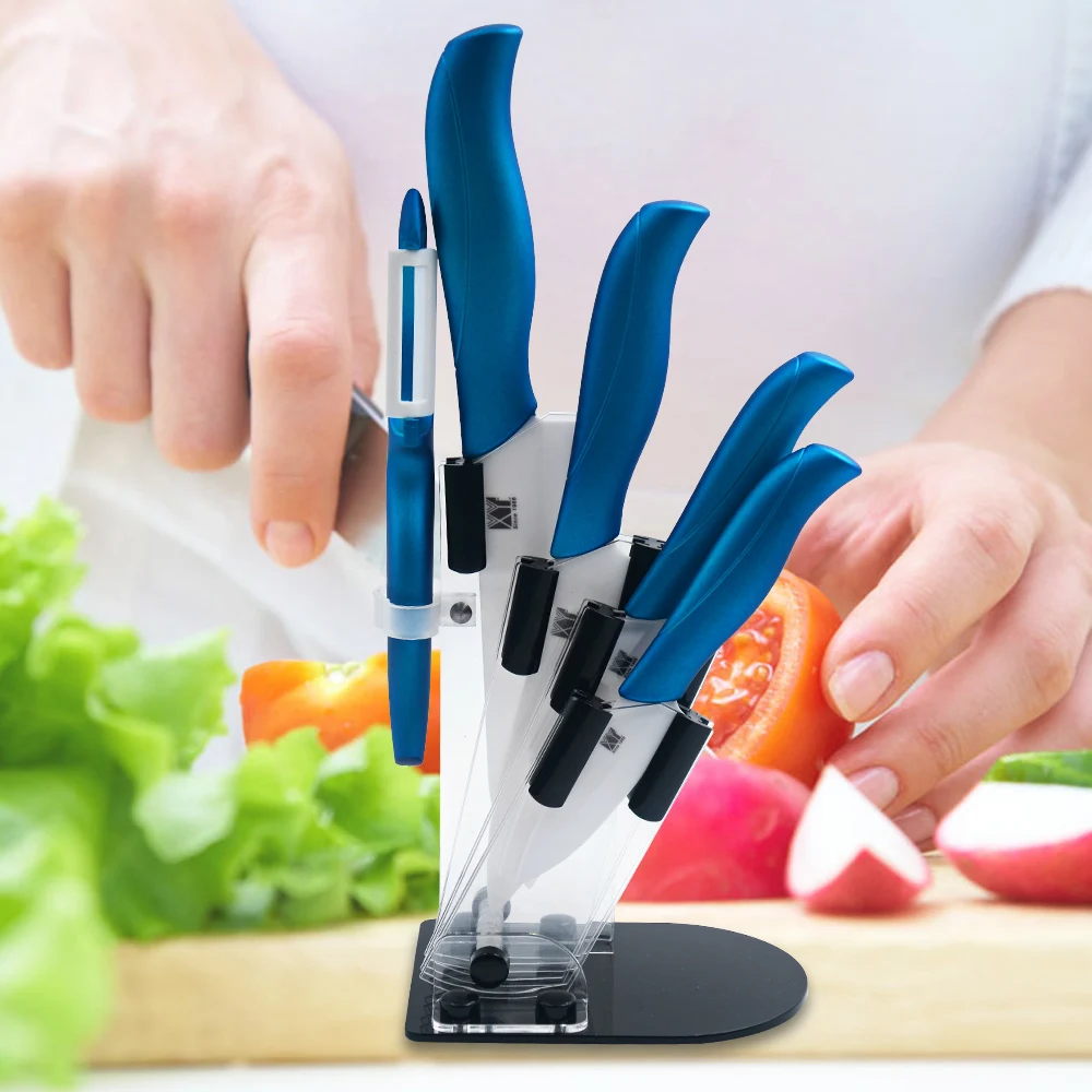New Ceramic knife set 3 paring 4 utility 5 slicing 6 chef knife with a sharp