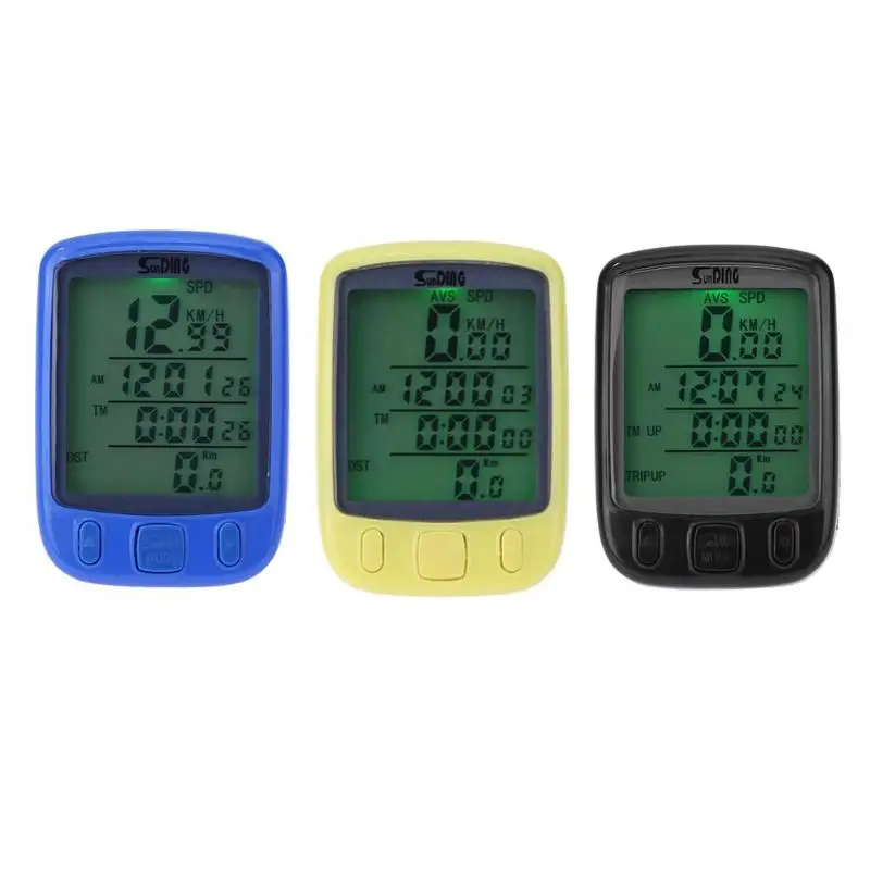 

SUNDING SD-563C LCD Display Cycling Bike Bicycle Computer Odometer Speedometer with Green Backlight