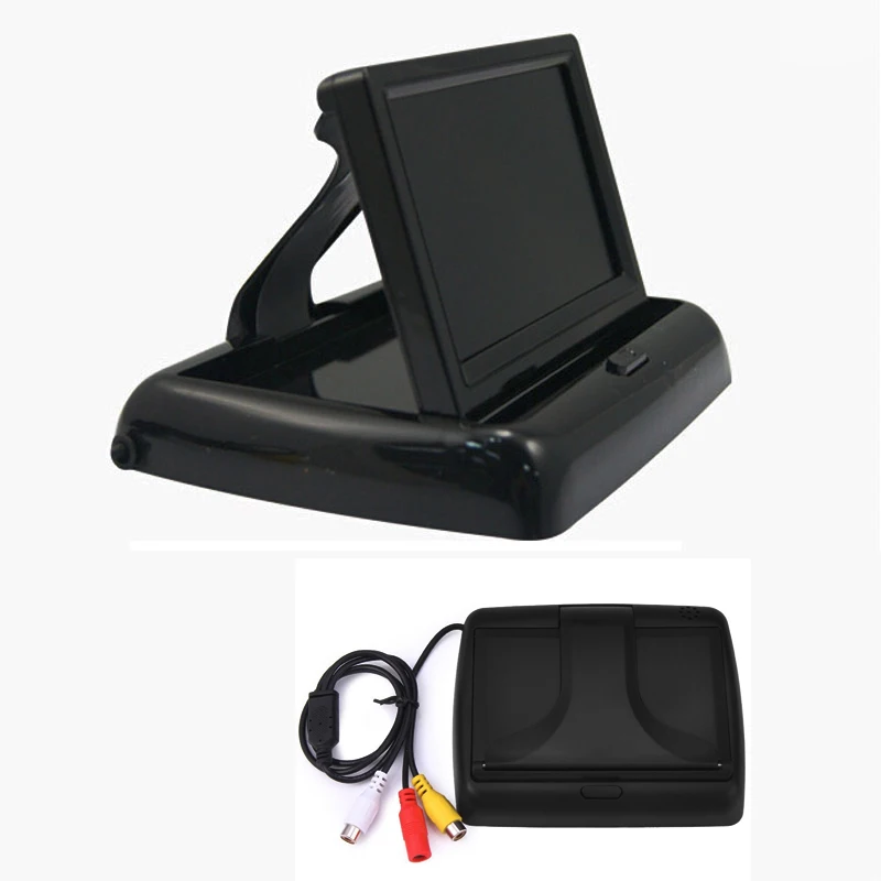 Podofo " Складной автомобильный монитор заднего вида цветной ЖК-дисплей TFT экран беспроводной для автомобиля резервная камера заднего вида ночное видение