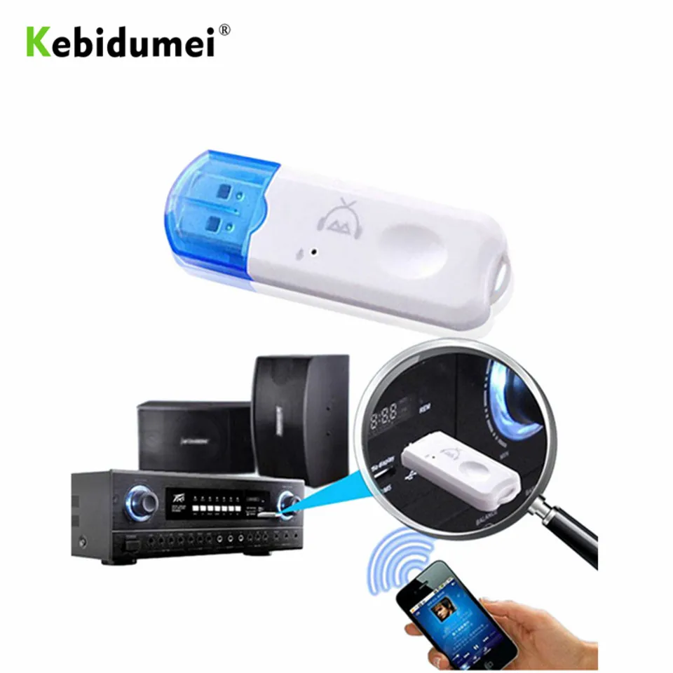 Kebidumei Мини Портативный USB Bluetooth стерео музыкальный автомобильный аудио беспроводной Bluetooth приемник адаптер автомобильный комплект для автомобиля домашний динамик