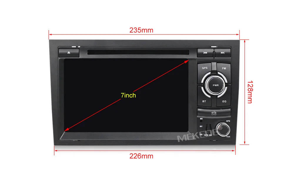 Sale MEKEDE 2 Din Android 9.1 Car Multimedia Player for Audi A4 B6 B7 S4 B7 B6 RS4 B7 SEAT Exeo dvd player radio WIFI BT CARPLAY PC 6