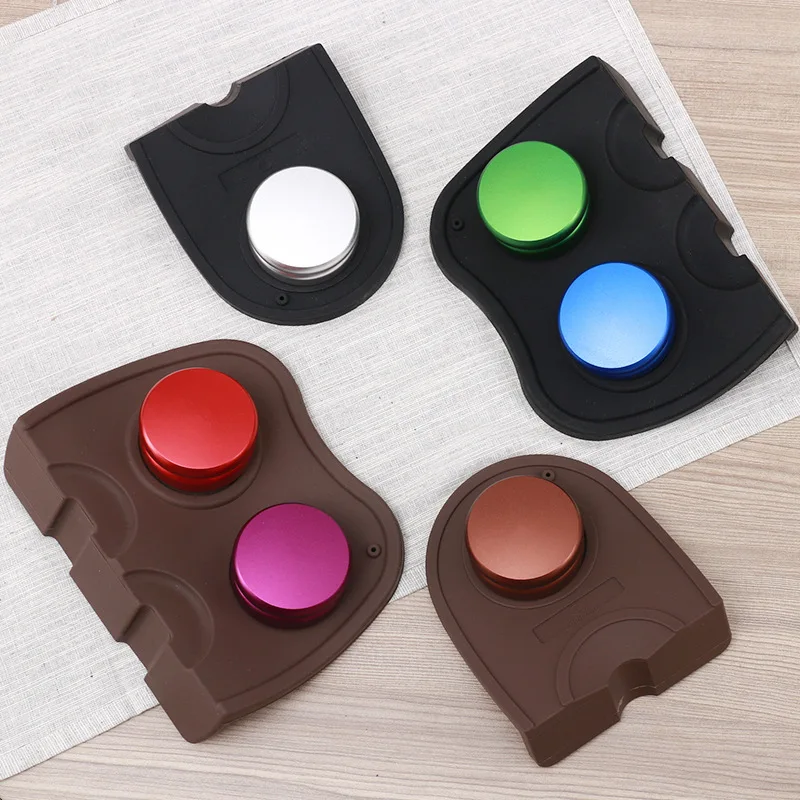 

Hot 1 Pcs Coffee Mat Espresso Latte Pen Tamper Rest Holder Silicone Pad XJS789