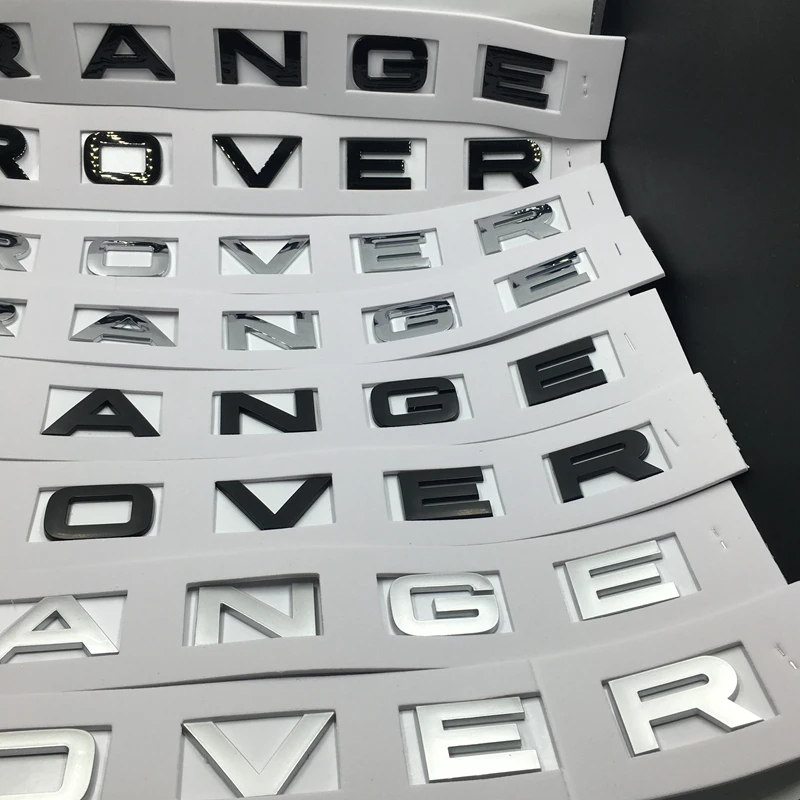

Soarhorse For Range Rover Emblems Front Hood Rear Trunk Tailgate Letters Nameplate Badge Logo Decals