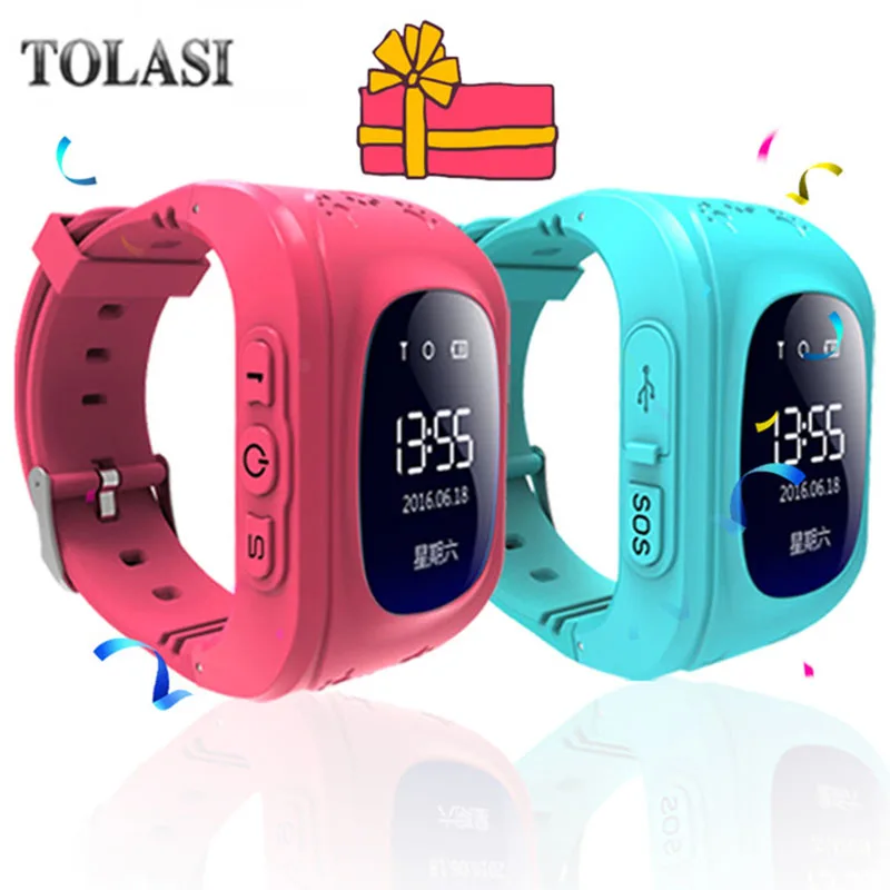 

Q50 OLED Child GPS Tracker SOS Monitoring Positioning Phone smart Kids GPS baby Watch Compatible IOS & Android VS q90