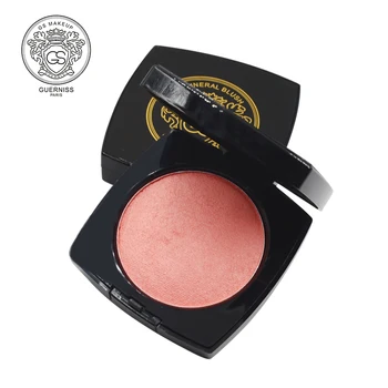 

Brand GUERNISS Long-lasting Natural Mineral Blush Fards a joues poudre powder Professional Face Make-up Cheek Color 4 colors