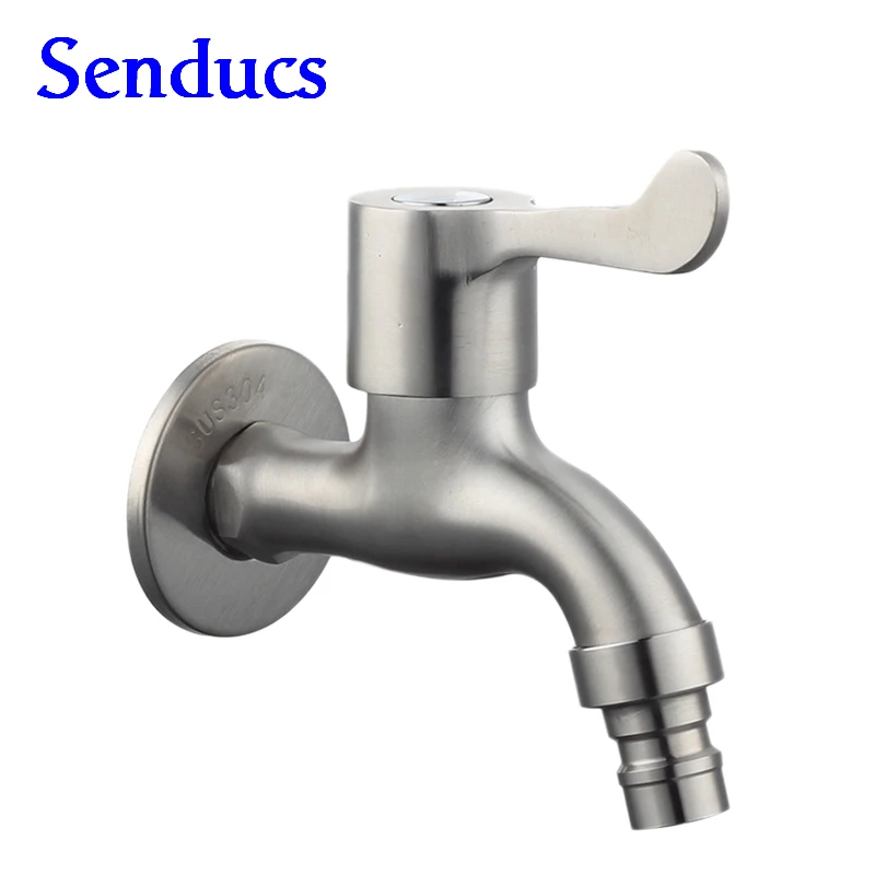 Free shipping hot sale 304 stainless steel washing machine tap with
