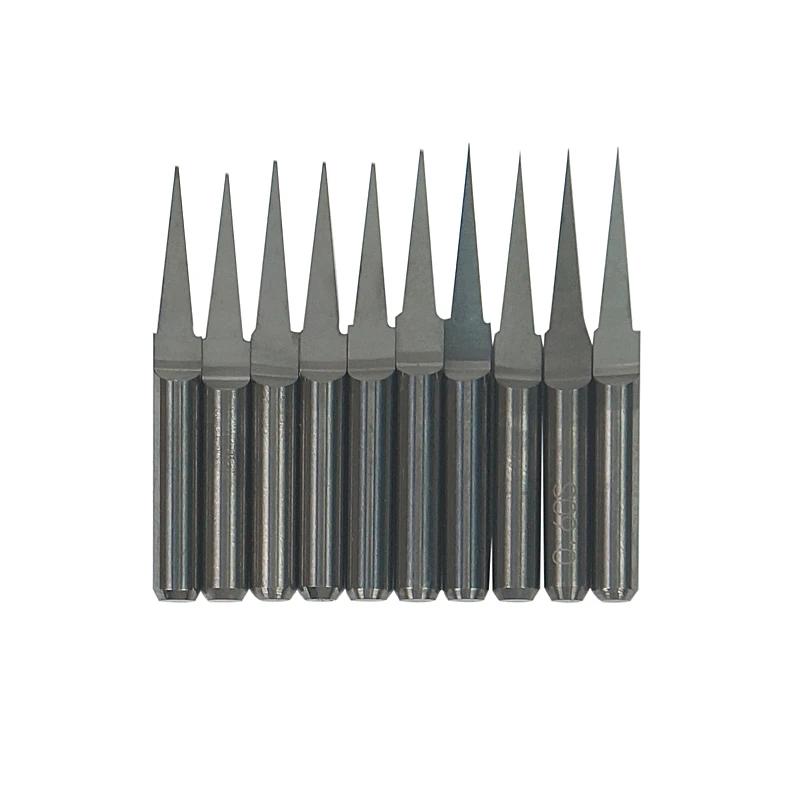 

10pcs 3.175 10 20 30 angle V Shape Flat Bottom Carbide Engraving Milling Cutters Spiral Bit CNC Router bits tools cutting knife