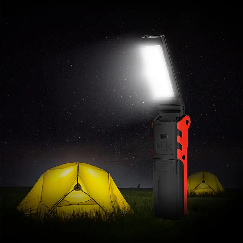 Multifunction Torch Led Light COB LED Slim Adjustment Work Light Lamp Magnetic Torch Flashlight Rechargeable Zaklamp 35FY2208