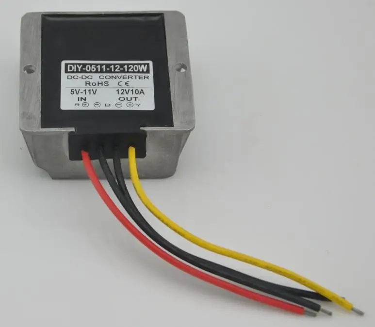

DC DC Step Up Converter 5V 6V 7V 8V 9V 10V 11V To 12V 10A 120W Waterproof Boost Power Supply Module Car Power Inverter