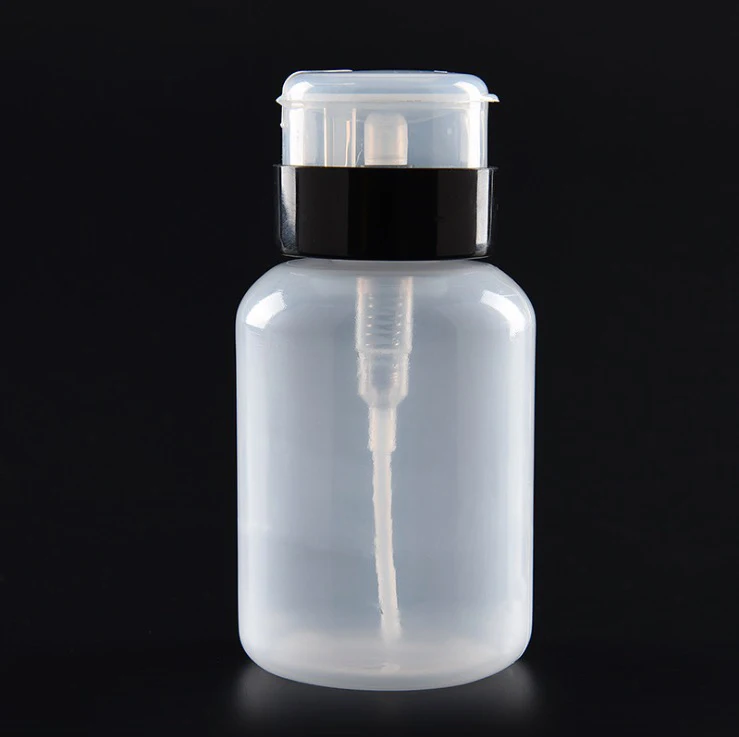 free shipping 210ml Wash Remover Cleanser Bottle Pump Dispenser Nail