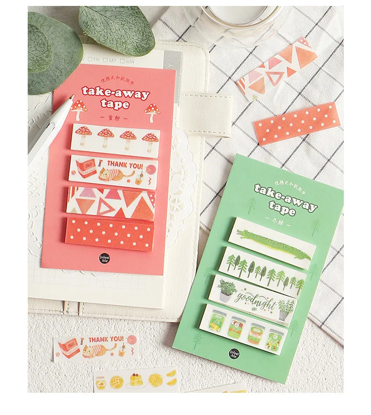 

12 styles of creativity Cute fruit series portable and paper tape Handbook diary convenience sticker stationery