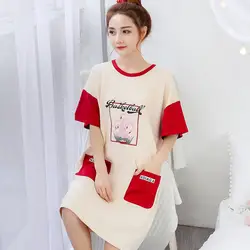 2019 распродажа пижамы для женщин дамы лето хлопок короткий рукав тонкий корейский свежий студент весна и осень домашняя одежда