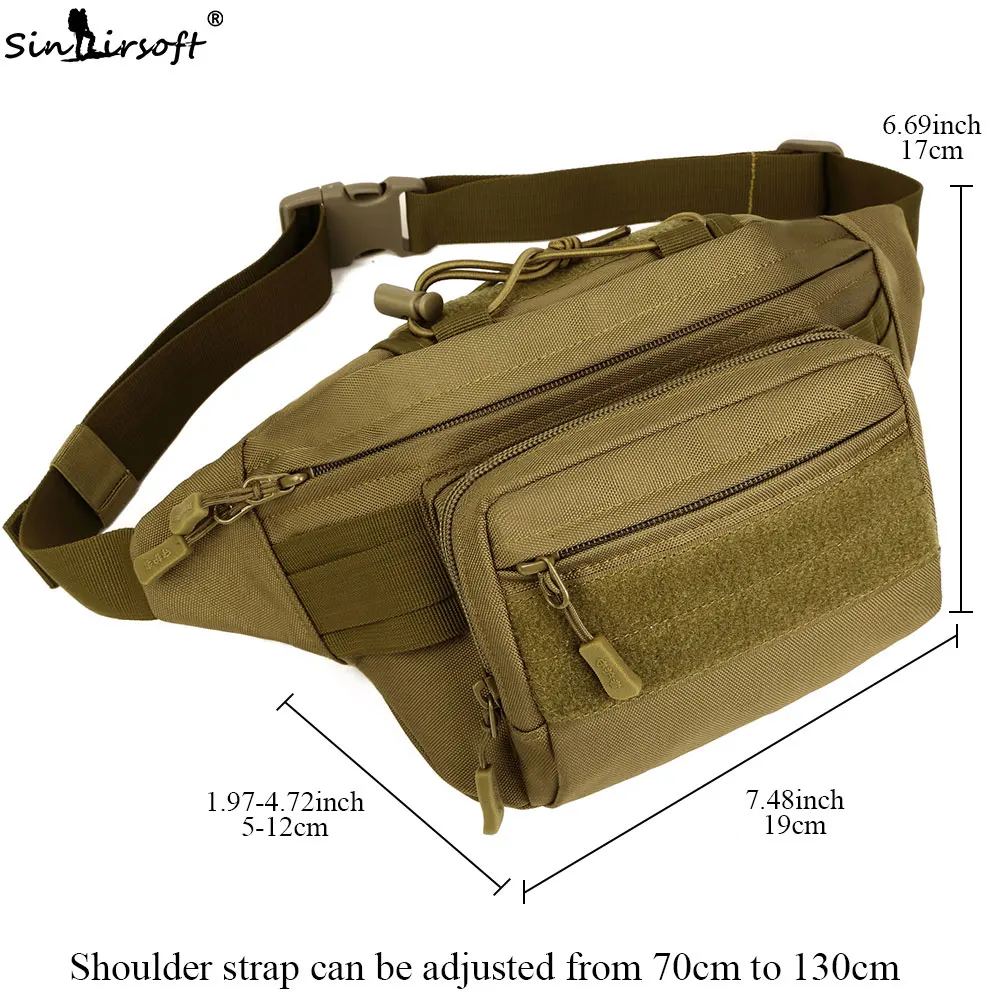SINAIRSOFT Военная Униформа Тактический поясные сумки нейлон 7,9 дюйм(ов) ов) планшеты Спорт на открытом воздухе Бег Путешествия пеший Туризм восхожде