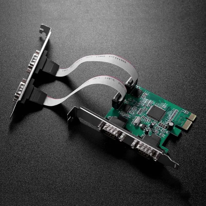 Pci-E до 4 последовательный порт карты расширения Rs232 интерфейс адаптера карты с длинной обмоткой смещения для принтера