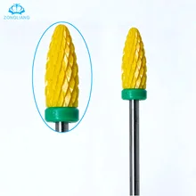 1 шт. дизайн ногтей Керамические полировальные инструменты C ногтей сверлильный станок аксессуар роторный пламя фреза маникюрное оборудование ногтей бурильные долото