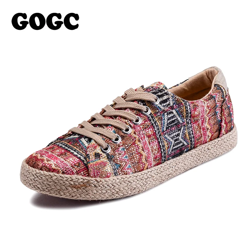 GOGC 2018 New Style Fashion Casual Shoes Women Lace Up Comfortable Breathable Women Sneakers Female Footwear Flat Casual Shoes GOGC 2018 New Style Fashion Casual Shoes Women Lace Up Comfortable Breathable Women Sneakers Female Footwear Flat Casual Shoes