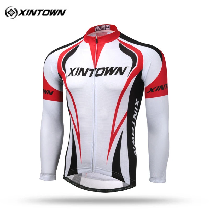 Xintown Men Cycling Jersey Long Sleeve 2017 pro team Cycling Clothing mtb Bike Jersey Reflective Riding Bicycle Cycle Clothing