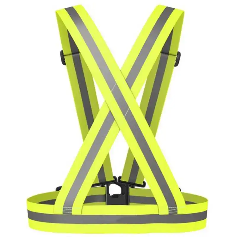 

1 pcs Unisex Outdoor Cycling Safety Vest Bike Ribbon Bicycle Light Reflecing Elastic Harness for night riding running Jogging