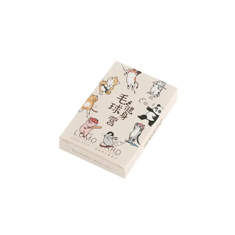 28 Sheets/Set Sports Animals Lomo Card Mini Paper Postcard/Greeting Card/Birthday Gift Card Message Card