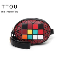 TTOU Женская поясная сумка модная Lingge из искусственной кожи поясная сумка женская Радужная Роскошная поясная Сумка дорожная поясная сумка