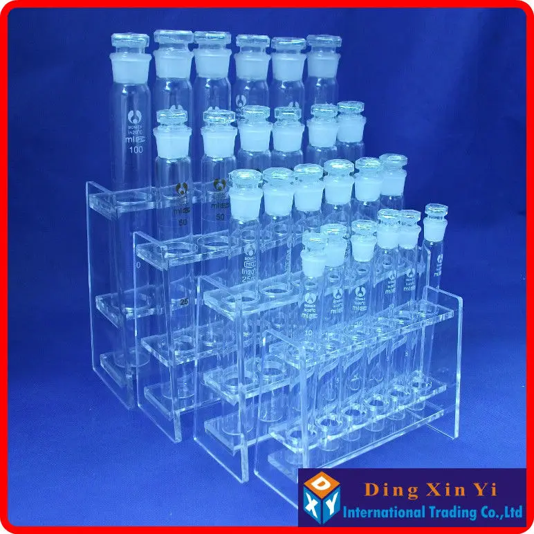 Lab 100mlx6 Organic glass colorimetric tube rack,Colorimetric Organic Glass Nessler Tube Rack,high quality