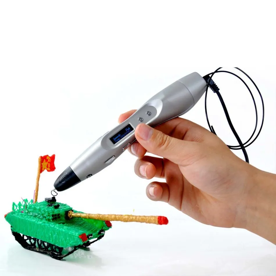 

Creative 1.75mm ABS/PLA DIY Smart 3D Printing Graffiti Pen LED/LCD Display 3D Pen Painting Pen Handle For Kids Drawing Design