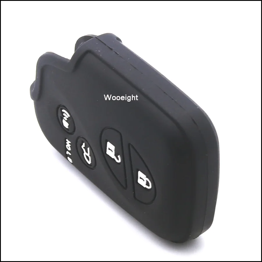 Wooeight 4 Buttons Remote Silicone Rubber Key Fob Cover Case Shell Holder Protector For LEXUS ES350 GS IS LS LX RX CT HS GX460 (7)