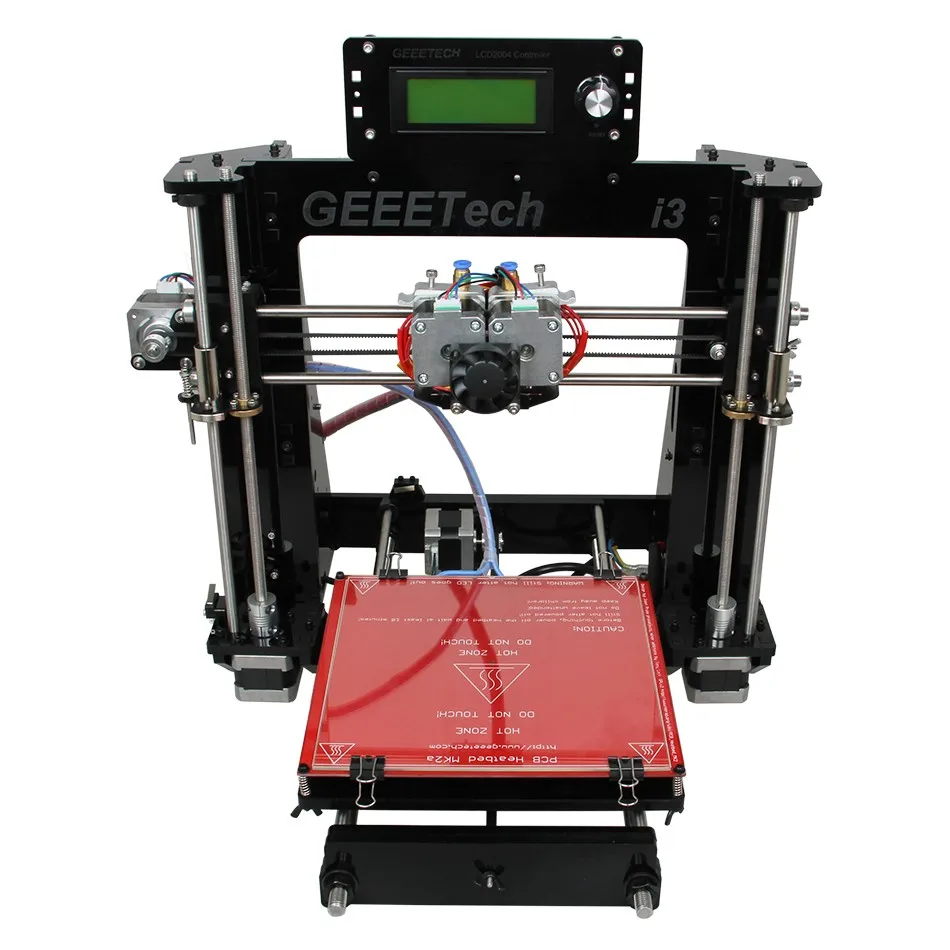 Двойной экструдер двойные головки Reprap 3D Printer Prusa I3 двухцветная печать High Resolution Impressora LCD