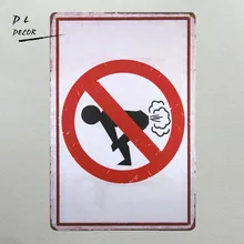 DL-Kuso пердеть металлический знак винтаж Garage знаки для мужчин Олово искусства декора дома правила стены искусства бар плакаты