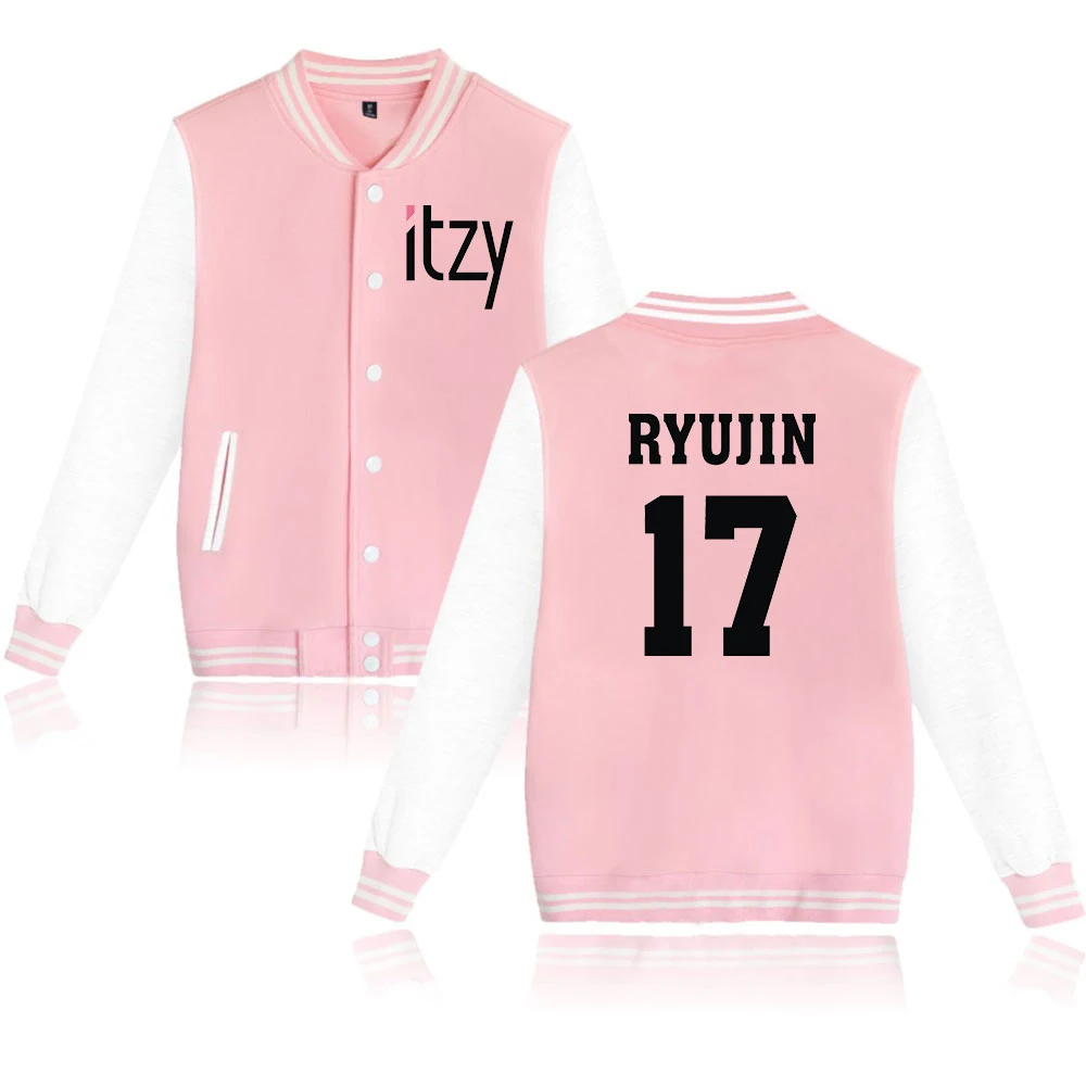 Kpop MIXNINE ITZY YUNA RYUJIN CHAERYEONG LIA YEJI куртка в Корейском стиле толстовки мужская