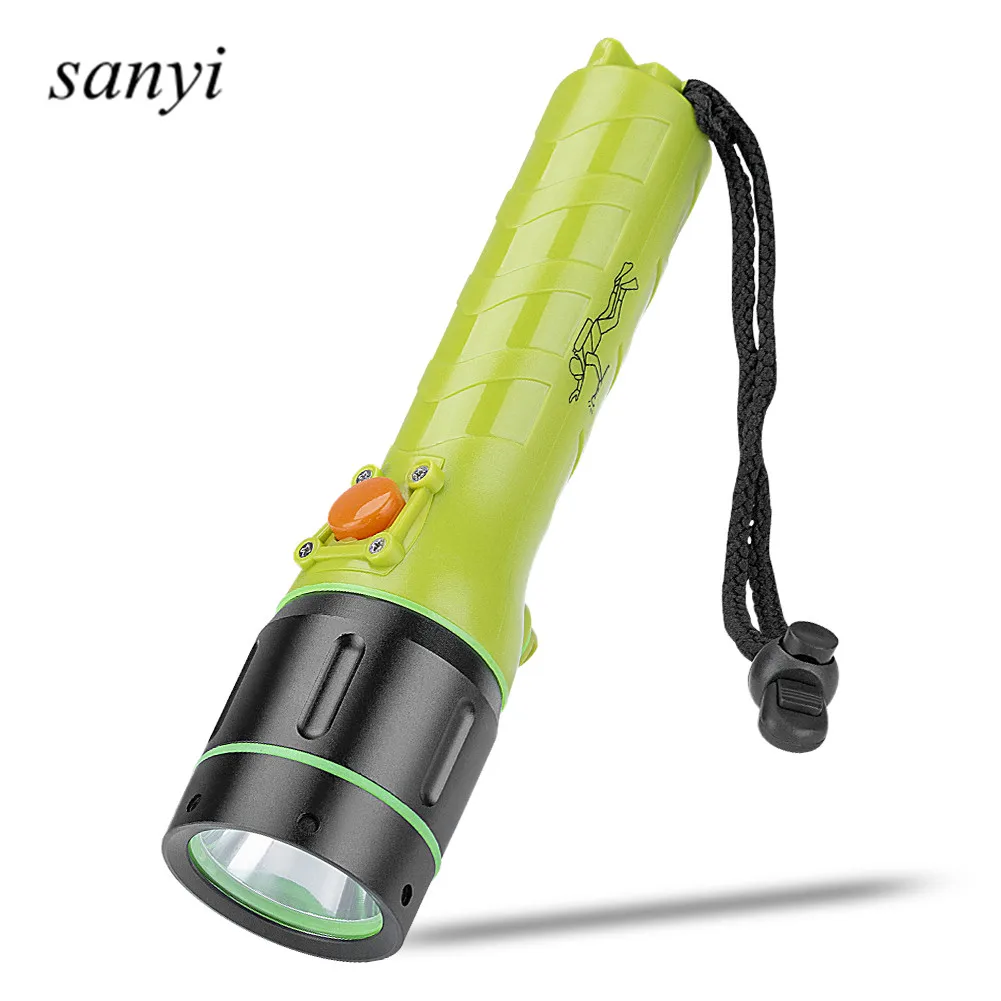 Scuba Diving Flashlight Rechargeable Built in Battery Dive Torch Cree