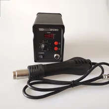 Паяльная станция горячий воздушный пистолет 220 v-240 v 700W сварочный ремонтный набор инструментов 100-500C градусов со светодиодный дисплей SMD ремонтный инструмент