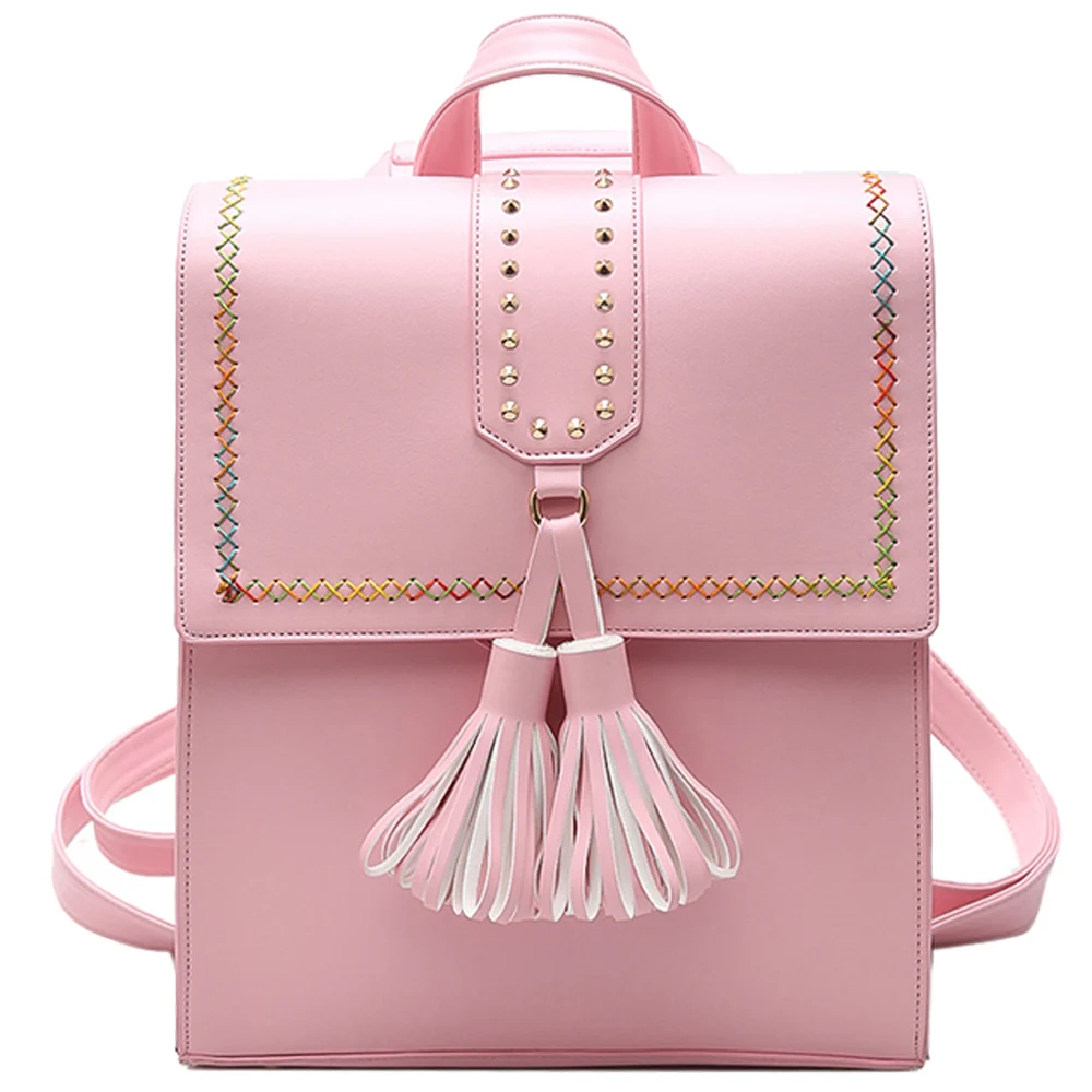 Tassel Bag font b Backpack b font 2017 Korean Hot Selling Winter Fashion Retro Pu Travel