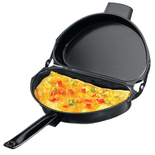 Unique Design Non stick Folding Omelette Pan Hand Frying Pan Stainless