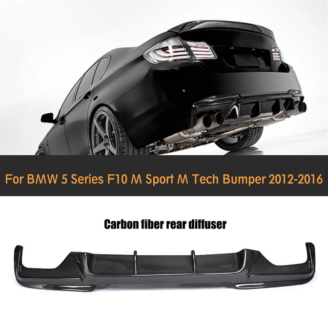 Carbon Fiber Rear Bumper Diffuser Lip For BMW F10 5 Series M Sport