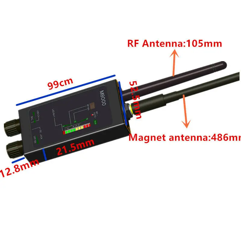 1MHz-12GH радио Анти-Шпион детектор FBI GSM RF сигнал авто трекер детекторы gps трекер Поиск ошибка с длинной магнитной светодиодный антенной