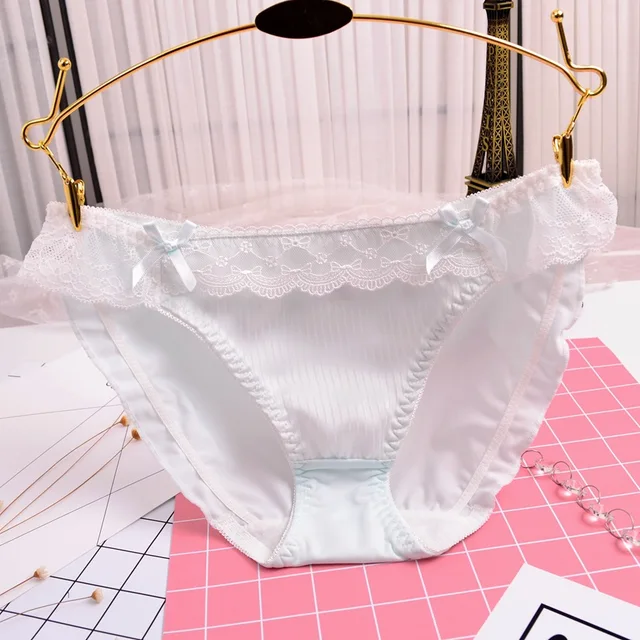 Japanese Girl Lace Flash Sweet Milk Silk Waist Ladies Underwear String