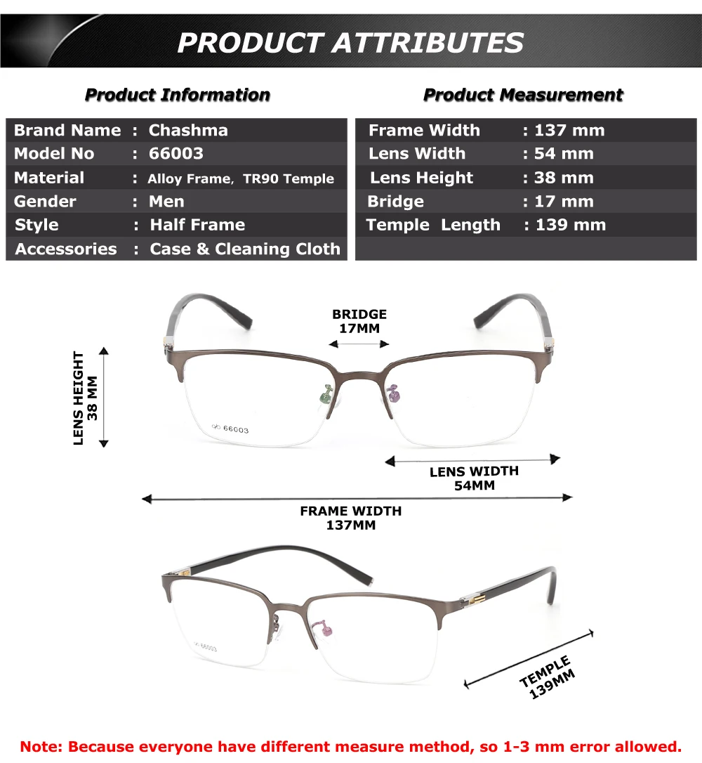 how to measure glasses frame width