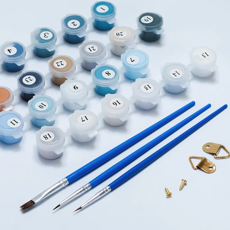 Preise Farbe Ölgemälde Durch Zahlen Tiere Pferde Acryl Färbung Kunst Auf Leinwand DIY Wand Bild Für Wohnzimmer Erwachsene Frau zeichnung