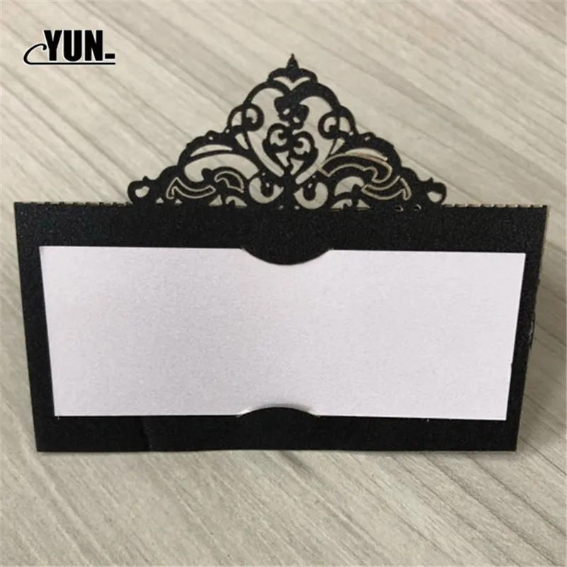 10pcsset Laser Cut Wedding Party Table Name Place Cards  Decor Wedding Favor Decoration 5Dzx007-10 (25)