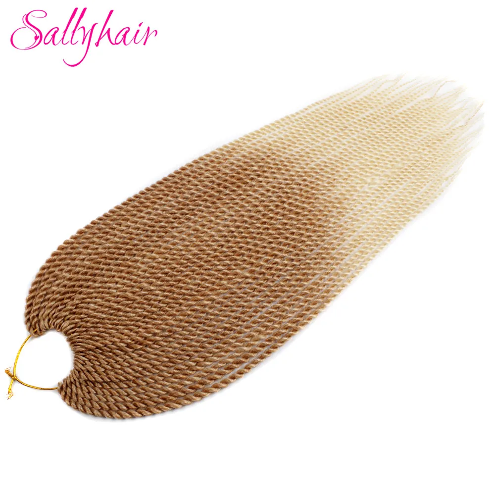30 Raízes/pack Cabelo Sally Crochet Torção Tranças Senegalês Senegal 18 Polegada Cor Marrom Ombre Cabelo Trança de Cabelo Sintético Trança Cabelo 20 China hair hair Suppliers